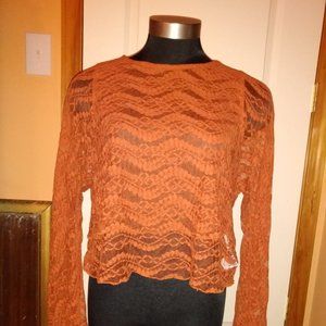 Zara Trafaluc Lace Top L